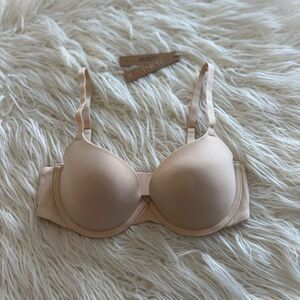 Skims Fits Everybody Push Up Demi Bra Sand Size 36A